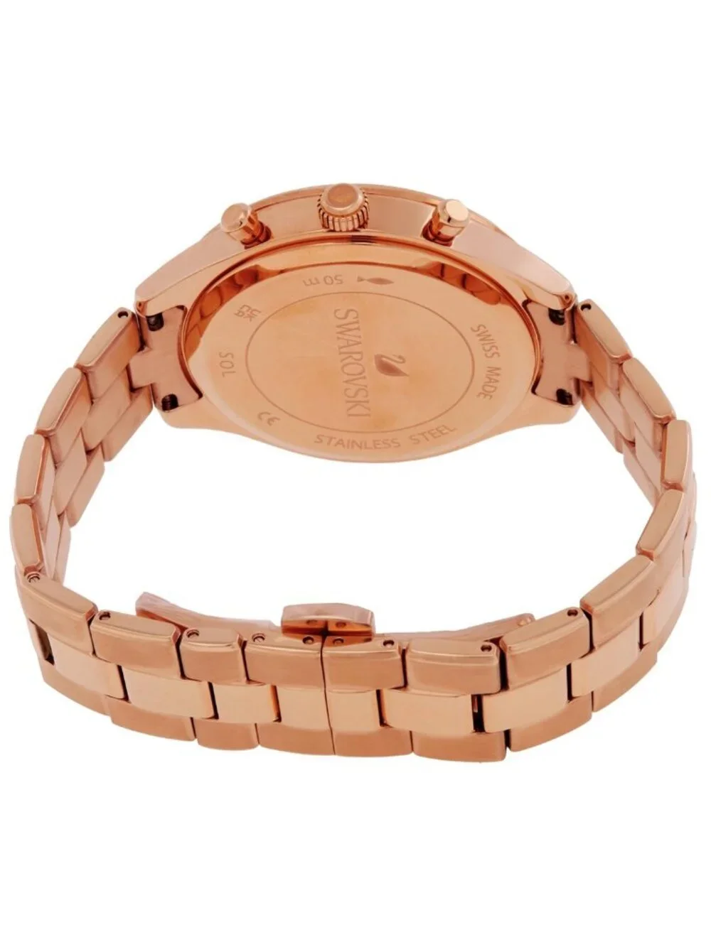 NWT Swarovski Octea Lux Sport Chronograph Quartz Crystal Brown Dial Unisex Watch